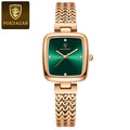 Poedagar Luxury Diamond Rose Gold Ladies Watch Wrist Waterproof Elegant Female Dress Stainless Steel Quartz Watches