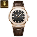 Poedagar New Fashion Sport Montre Homme Luxury Leather Waterproof Mens Watches Luminous Date Quartz Watches for Men