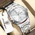 Poedagar 853 Luxury Mens Watch Waterproof Quartz Watches Classic Vintage Orologio Luminous Stainless Steel Watch for Men