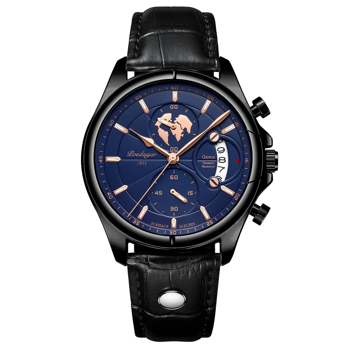 Poedagar Top Luxury Quartz Watch for Menes Fashion Leather Men Watch Waterproof Wristwatch Luminous Watch for Men Clock