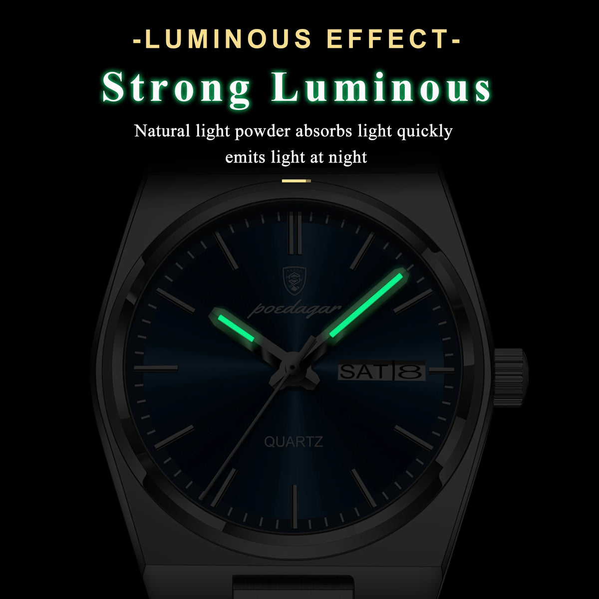 Poedagar 786 Luxury Women Watch Elegant Stainless Steel Wristwatch Waterproof Luminous Date Ladies Reloj Quartz Watch for Women