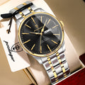Poedagar 843 Business Casual Men Watch Multi-color Metal Sunray Dial Calendar Waterproof Luxury Quartz Wristwatch Factory Direct