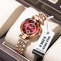 2023 New Poedagar Luxury Diamond Ladies Watch Waterproof Luminous Stainless Steel Qquartz Watches Women