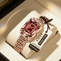 Poedagar 785 Elegant Ladies Watch Waterproof Date Women Watches Stainless Steel Rectangle Quartz Watches