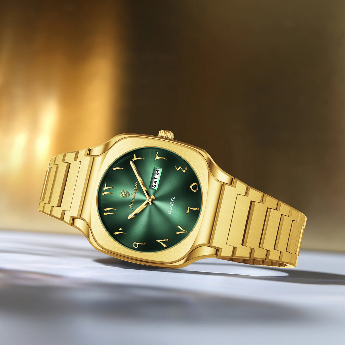 Poedagar 616 Luxury Men's Watch Arabic Dial Waterproof Quartz Watches Relogio Stainless Steel Business Wristwatch for Men