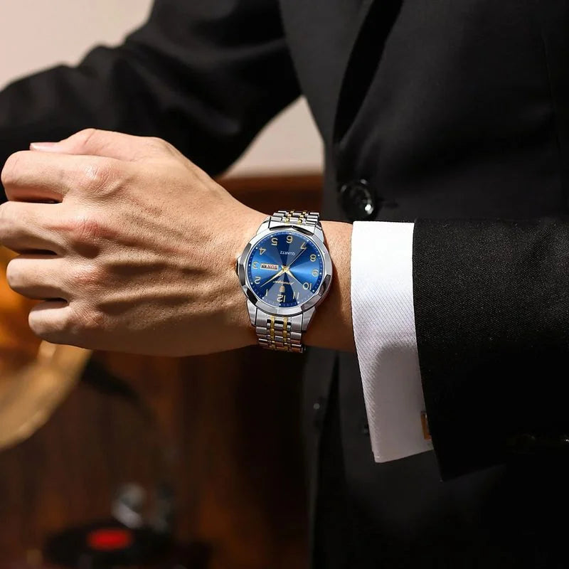Poedagar New ArrivalsLuxruy Men's Watches Waterproof Luminous Quartz Watches Stainless Steel Watch for Men