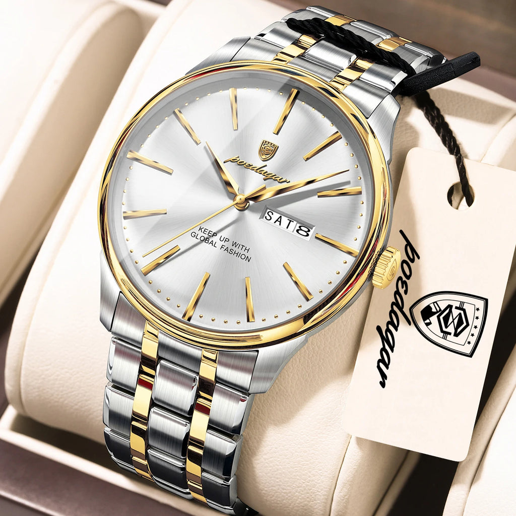 Poedagar 843 Men Watch Ready to Ship Factory Direct Wholesale Luxury Classic Waterproof Calendar Quartz Wristwatch Montre Reloj