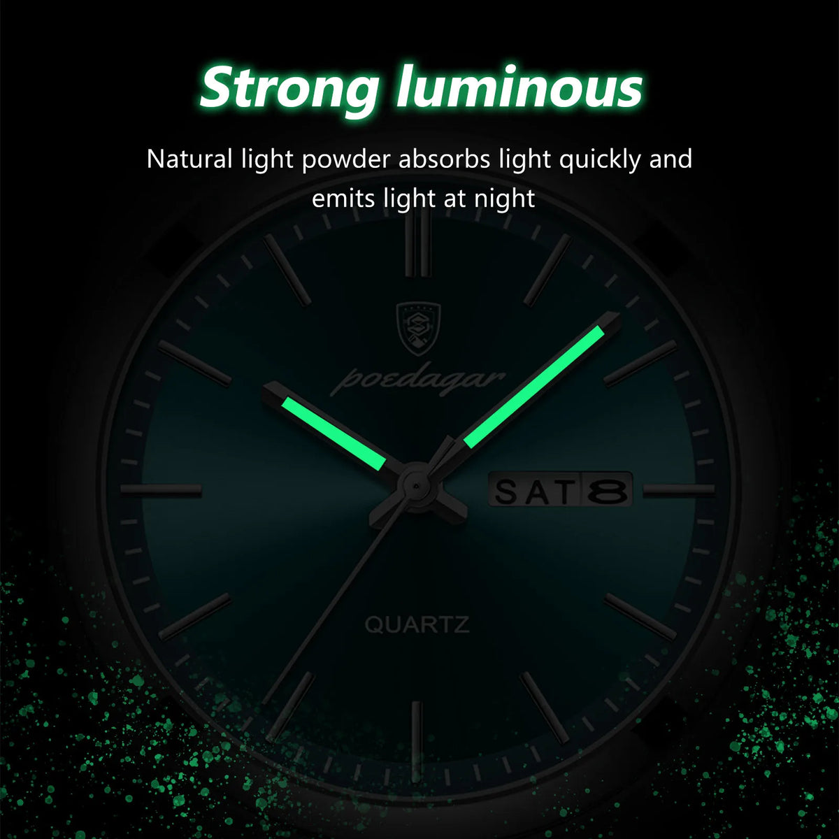 Poedagar Hot Sale 930 Luxury Quartz Watch Stainless Steel Men's Watches Waterproof Luminous Watch for Men