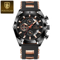 Poedagar New Arrivals Men Quartz Watches Waterproof Luminous Mens Watch Silicone Bracelet Chronograph Watch for Men