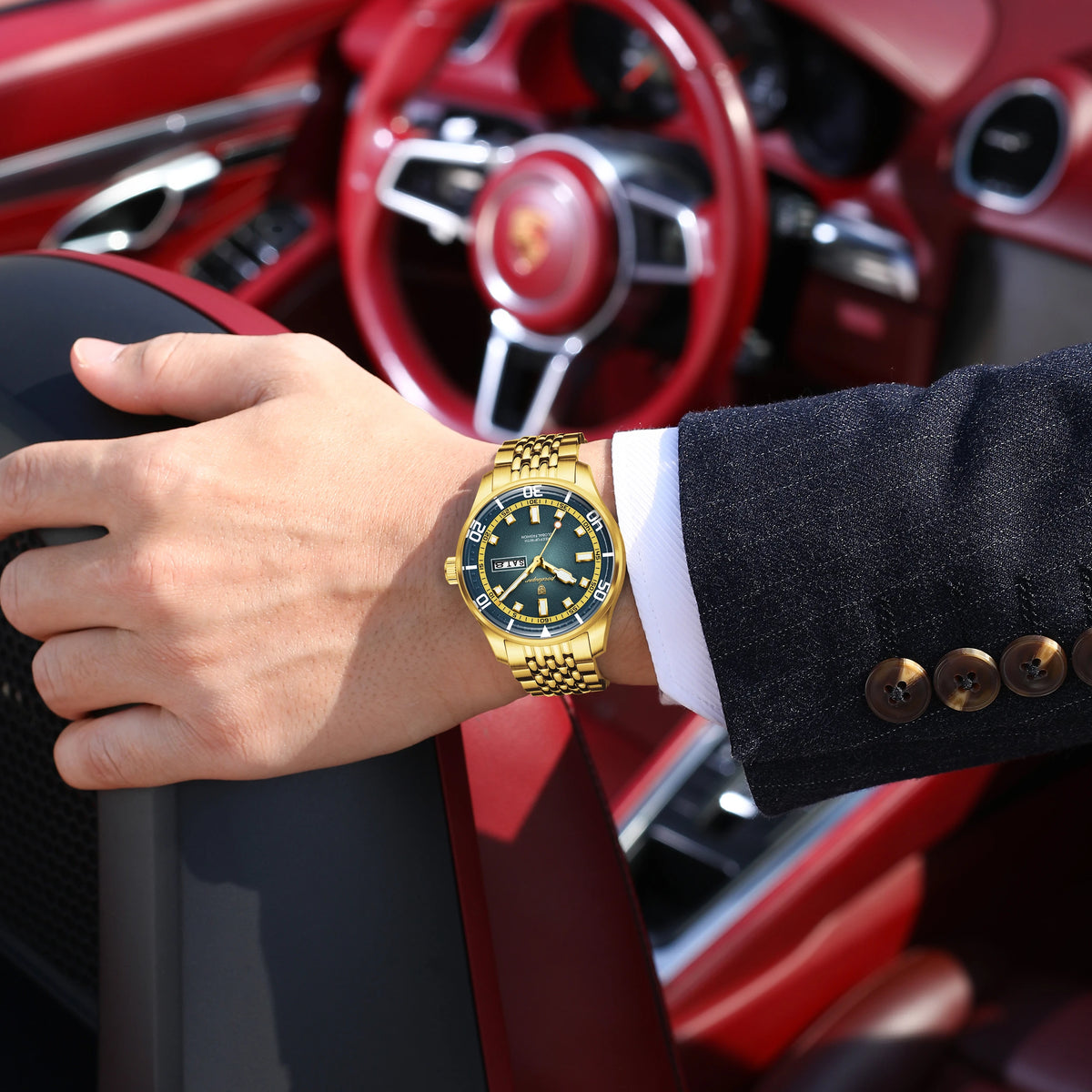 Poedagar 609 Men's Luxury Watches High Quality Stainless Steel Quartz Watches Montre Luminous Waterproof Date Wristwatch for Men