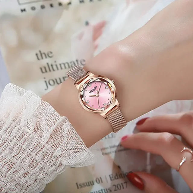 Poedagar Fashion Casual Watch Women High Quality Stainless Steel Quartz Watches Waterproof Luminous Ladies Watches
