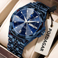 Poedagar 674 Luxury Men's Watch Business Stainless Steel Quartz Watches Montre Waterproof Luminous Calendar Wristwatch for Men