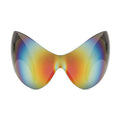 Oversized Steampunk Cat Eye Sunglasses – Rimless, Fashion-Forward Design
