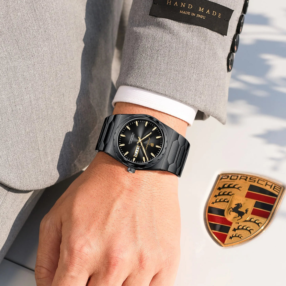 Poedagar 847 Luxury Men Watch Stainless Steel Bracelet Date Quartz Watches Waterproof Wristwatch Montre Reloj Wholesale Price