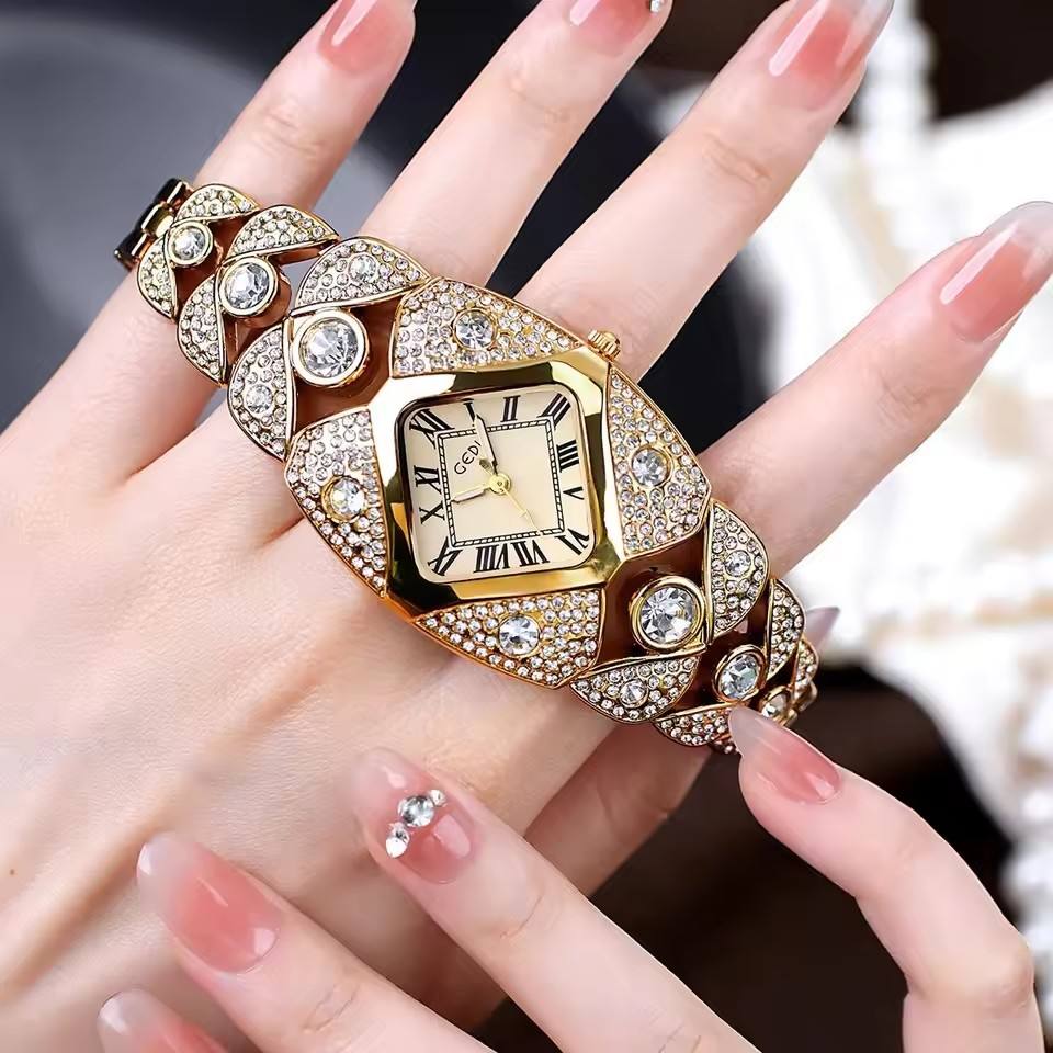 GEDI Luxury Diamond-Studded Women's Watch