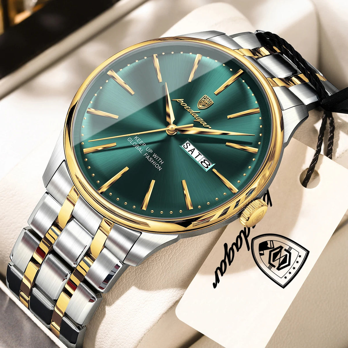 Poedagar 843 Original Men Watch Luxury Business Waterproof Calendar Montre Homme Quartz Wristwatch Factory Wholesale Reloj