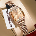 Poedagar 795 Luxury Women's Watch Diamond Ladies Watches Waterproof Luminous Stainless Steel Bracelet Quartz Watch for Women