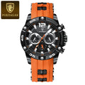 Poedagar New Fashion Sport Chronograph Reloj Men Wristwatches 3 Bar Waterproof Silicone Luminous Quartz Watches for Men
