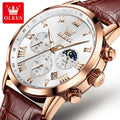 Men's Leather Sports Watch – Stylish & Durable