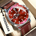 Poedagar 873 Quartz Watch Hardlex Dial Nylon Strap Luxury Business Men's Watch Date Luminous 3ATM Waterproof Watch for Men