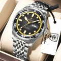 Poedagar 609 Men's Watches Luxury High Quality Waterproof Quartz Watch Montre Luminous Stainless Steel Date Wristwatch for Men
