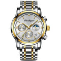 Poedaga Top High Quality Sport Watch for Men WaterproofStainless Steel Fashion Men Wrist Luminous Date Quartz Watches