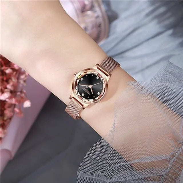Poedagar Fashion Casual Watch Women High Quality Stainless Steel Quartz Watches Waterproof Luminous Ladies Watches