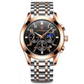 Poedagar Fashion Men Watch Waterproof Luminous Quartz Watches Calendar Stainless Stain Wrist Watch for Men