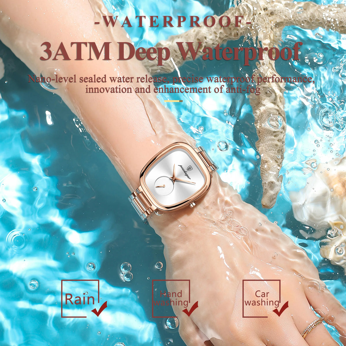 Poedagar 783 Women Dress Watch Luxury Waterproof High Quality Stainless Steel Elegant Ladies Quartz Watch Montre Femme Wholesale