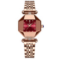 Poedagar Elegant Watches Women Wrist Diamond Quartz Watches Rose Gold Stainless Steel Ladies Watch Waterproof Factory Wholesale