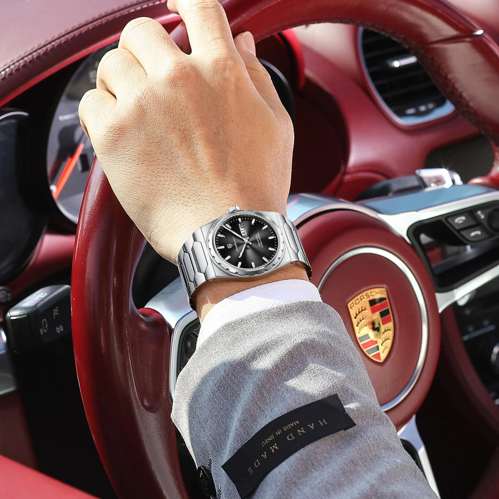Poedagar 847 Men's Luxury Watch Factory Direct Montre Stainless Steel Quartz Watches Date Waterproof Wristwatch for Men Reloj
