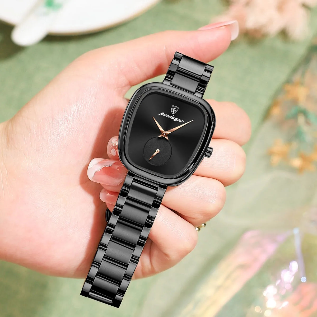 Poedgar 783 Luxury Women's Watch Dress Waterproof High Quality Stainless Steel Daily Wear Ladies Quartz Watches Factory Direct