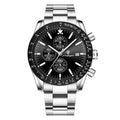 Poedagar Fashion Waterproof Watches Men Wrist Luminous Calendar Quartz Watches Stainless Steel Watch for Men