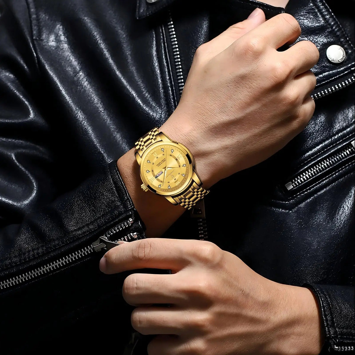 Poedagar 936 Men's Luxury Watch High Quality Stainless Steel Waterproof Luminous Montre Homme Quartz Watches for Men