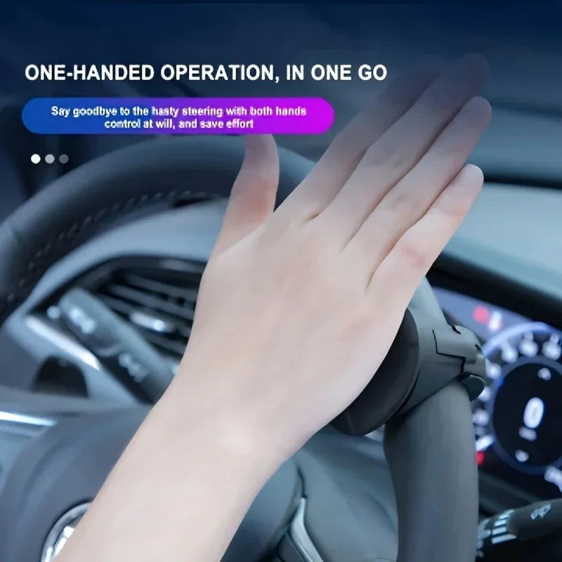 Turning Steering Wheel Booster 360° Rotation Spinner Knob Metal Bearing Power Handle Ball Shaped