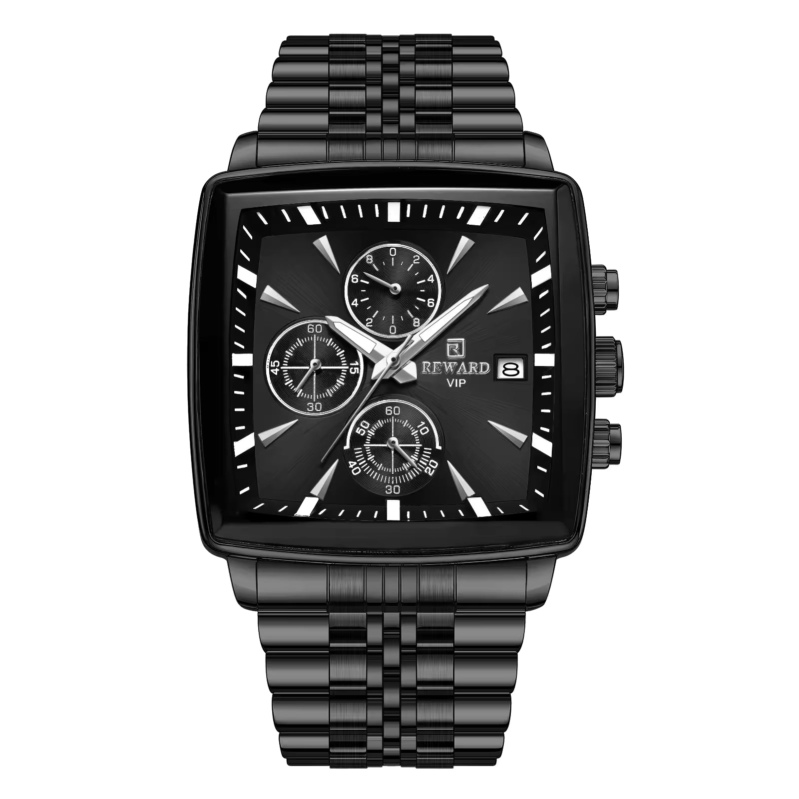 REWARD VIP Square Chronograph Watch 8110