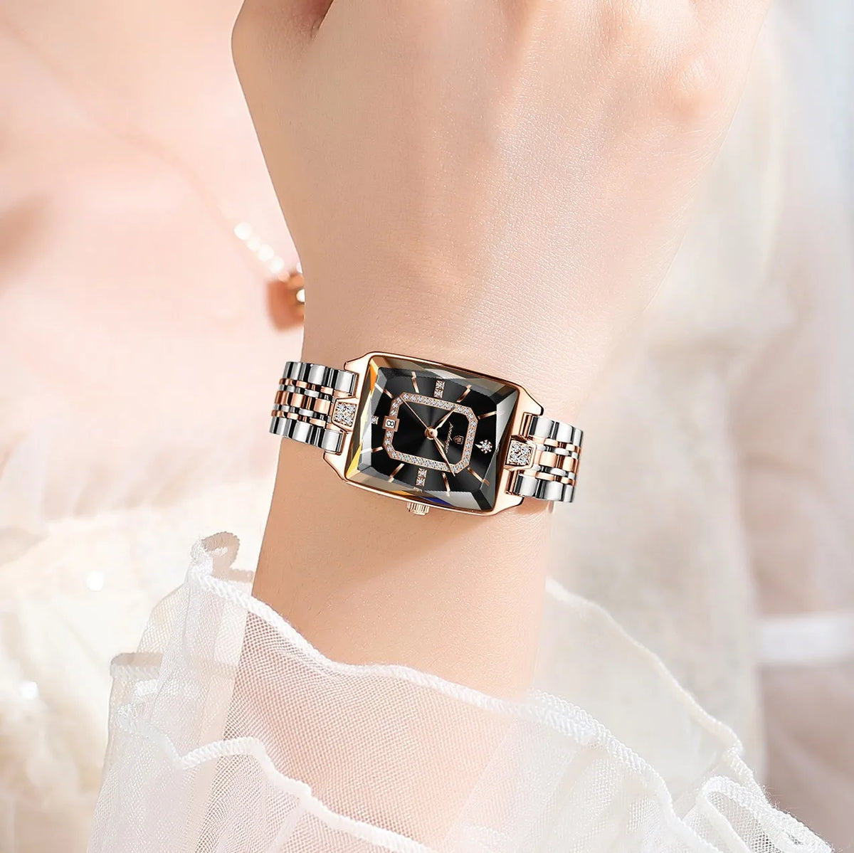 Poedagar 785 Elegant Womens Watches Waterproof Date Reloj Mujer Ladies Watch Stainless Steel Business Quartz Watch for Women