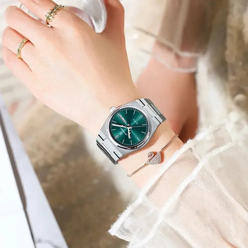 Poedagar 786 Luxury Stainless Steel Elegant Watch Women Waterproof Luminous Date Ladies Quartz Watch for Women