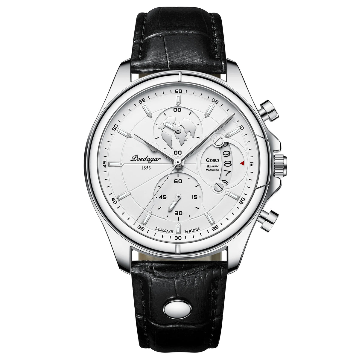 Poedagar Top Luxury Quartz Watch for Menes Fashion Leather Men Watch Waterproof Wristwatch Luminous Watch for Men Clock