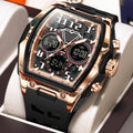 Poedagar 636 Men's Watch Analog-Digital Silicone Strap Quartz Watches Trendy Sport Dual Display Montre Waterproof Luminous Watch