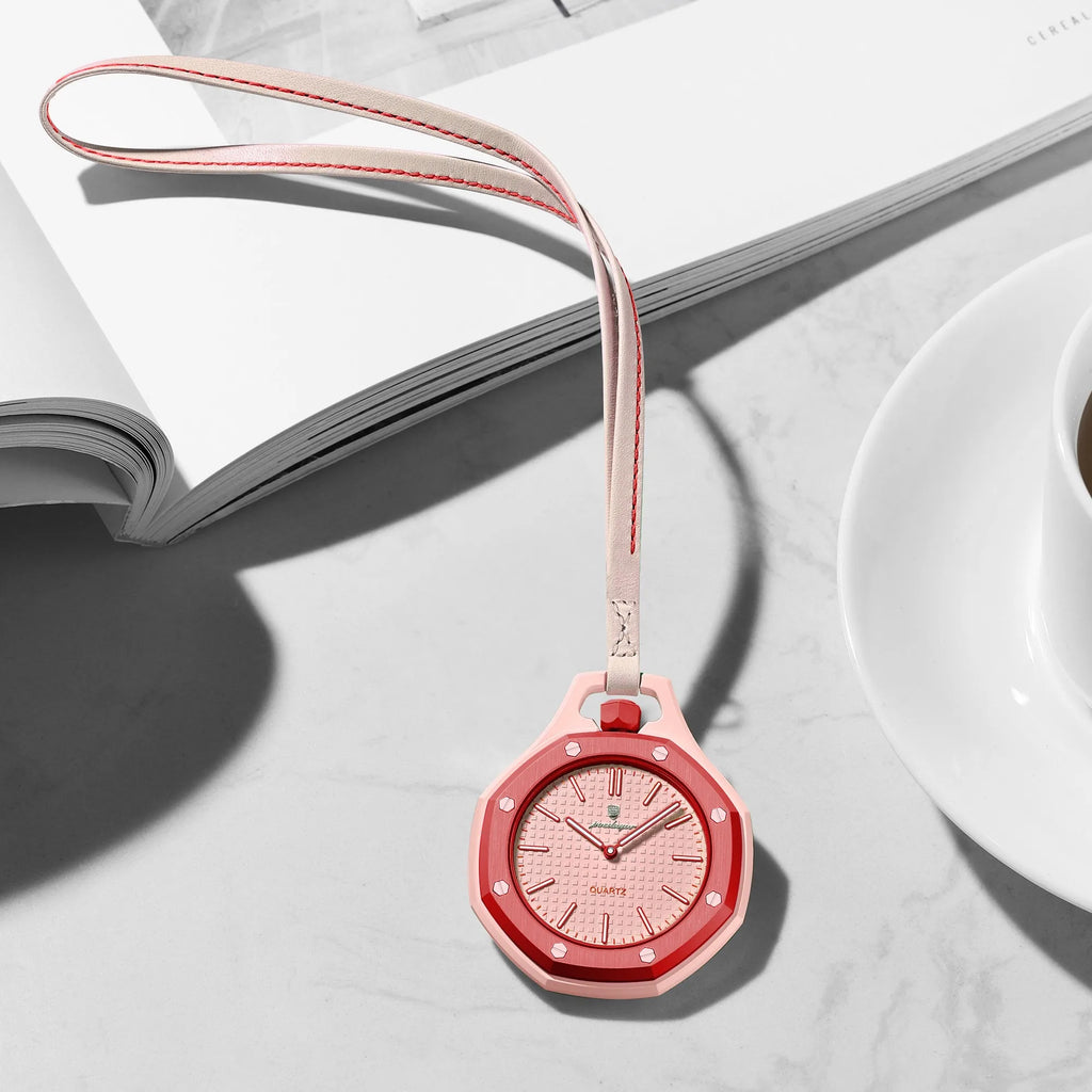 Poedagar 630 Casual Bag Charm Watch Octagonal Case Lanyard Neck Watch Luminous Lightweight Pop Style Youth Watch in Stock