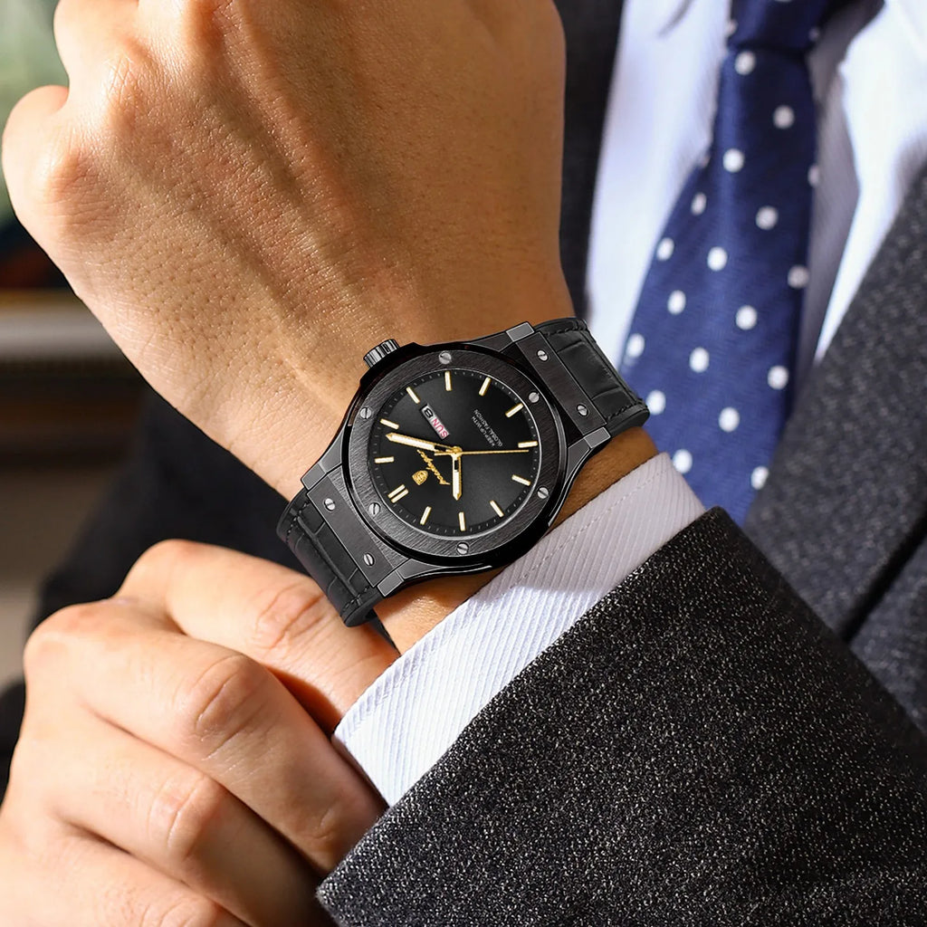 Poedagar 952 Men's Watch Luxury Sports Reloj Silicone Strap Quartz Wristwatches Date Week Waterproof Luminous Watch for Men