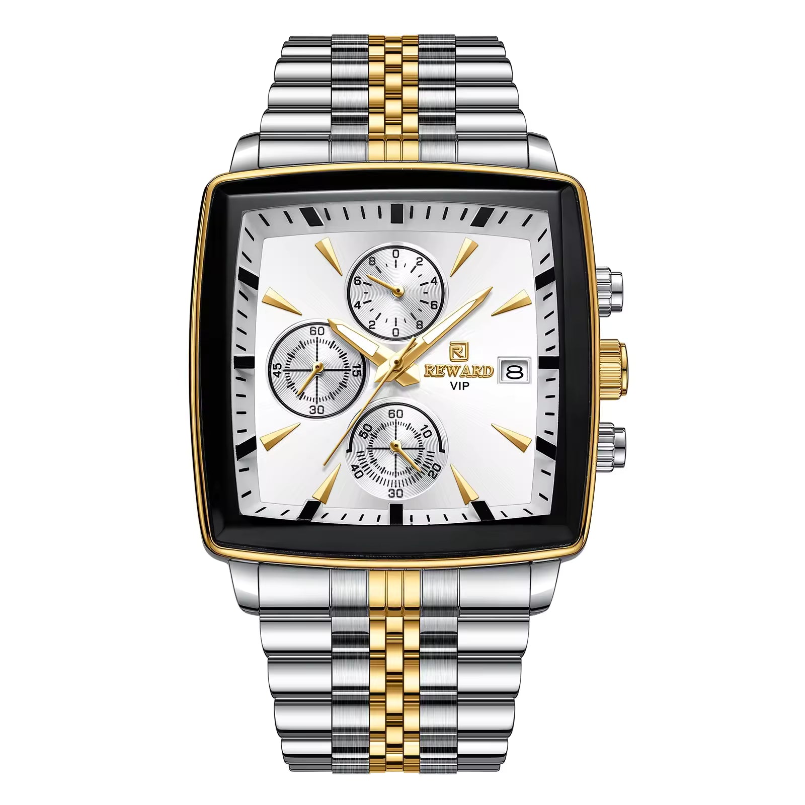REWARD VIP Square Chronograph Watch 8110