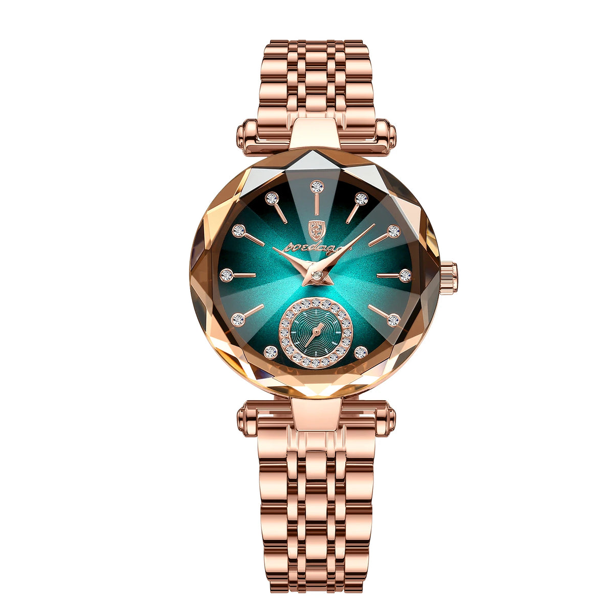 Poedagar Hot Sale Elegant Watch for Women Luxury Rose Gold Montre Femme Waterproof Stainless Steel Ladies Quartz Watch