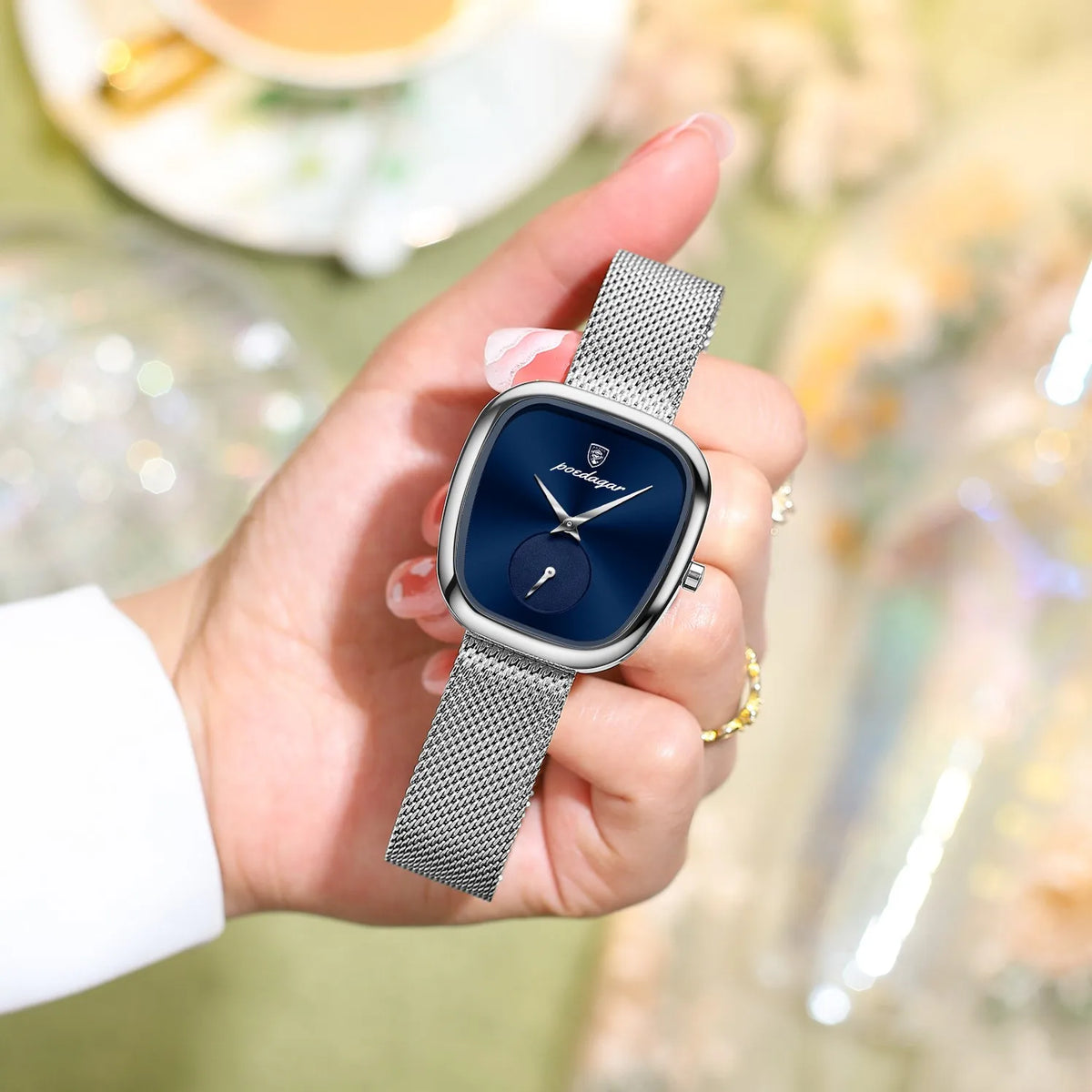 Poedagar 783 Luxury Ladies Watch Stainless Steel Mesh Bracelet Waterproof Quartz Watches for Women Reloj De Mujer Factory Direct