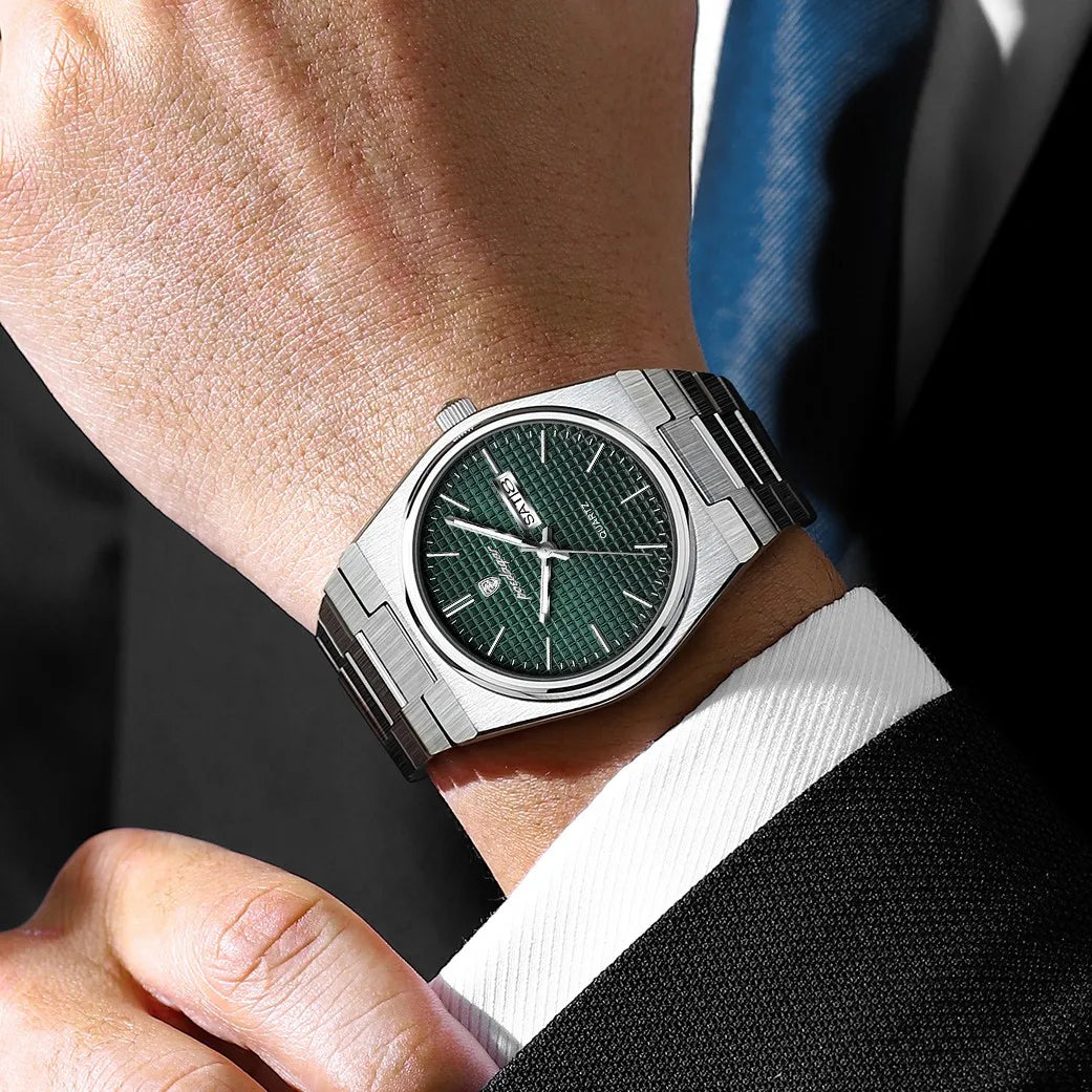 Poedagar 821 Men Watch Luxury Date Quartz Wristwatch Stainless Steel Montre Homme Luminous Waterproof Watch for Men Wholesale