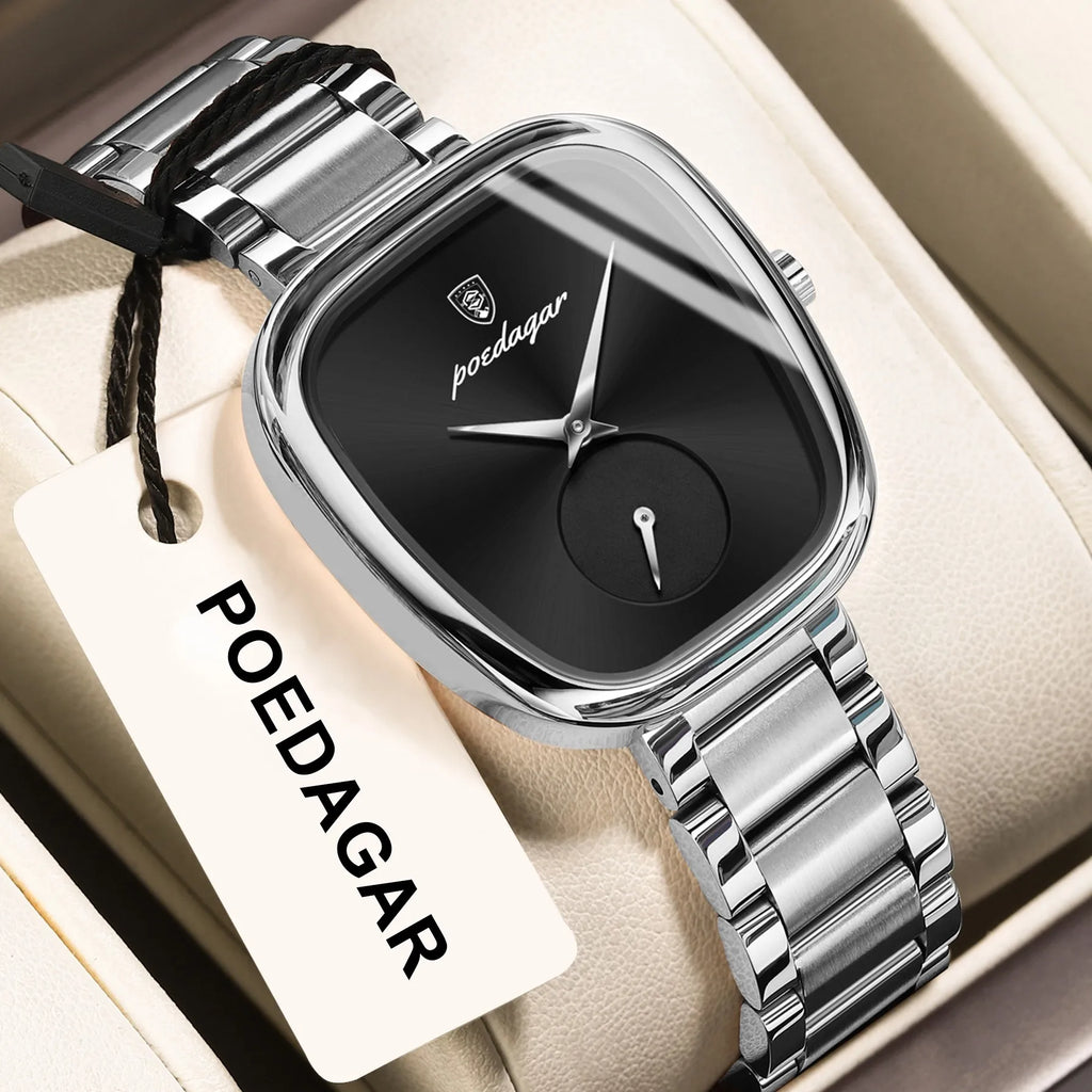 Poedagar 783 Luxury Women's Watch Business Dress Waterproof Quartz Watches Stainless Steel Elegant Ladies Watch Reloj Mujer