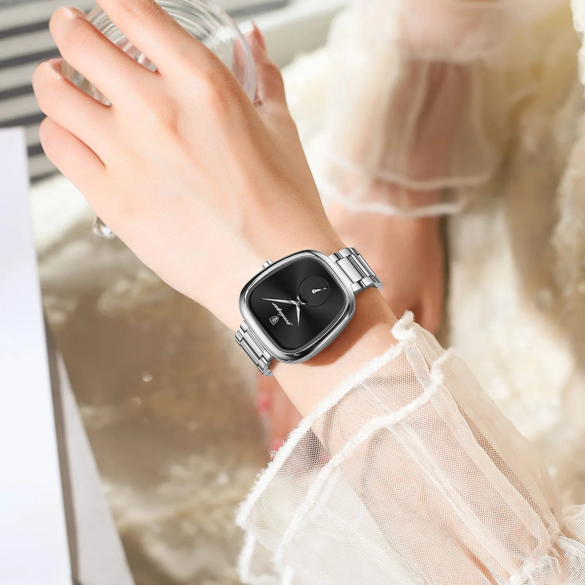 Poedagar 783 Luxury Women's Watch Business Dress Waterproof Quartz Watches Stainless Steel Elegant Ladies Watch Reloj Mujer