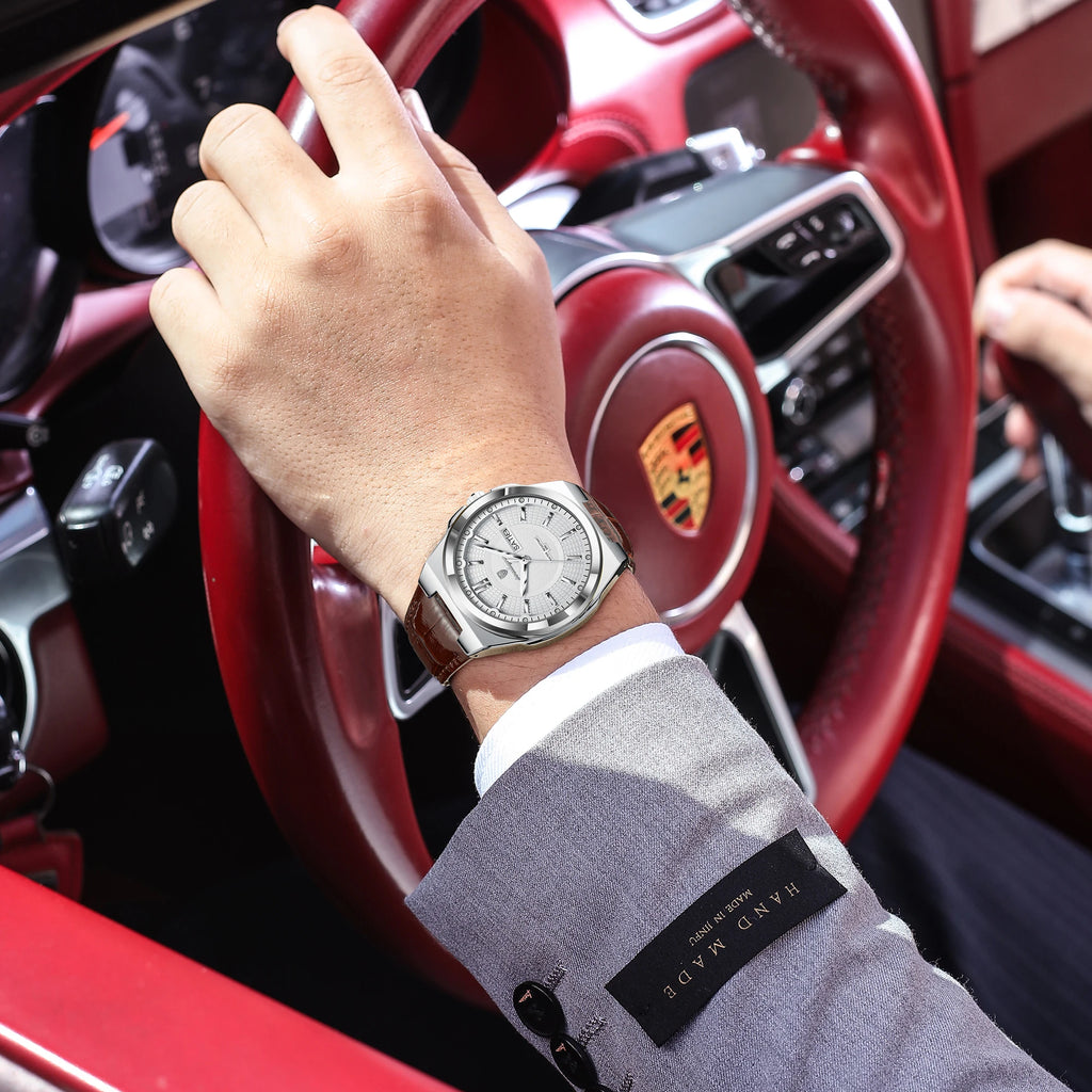 Poedagar 896 Luxury Mens Watch Casual Luminous Leather Strap Waterproof Quartz Watch for Men Factory Wholesale Montre Homme