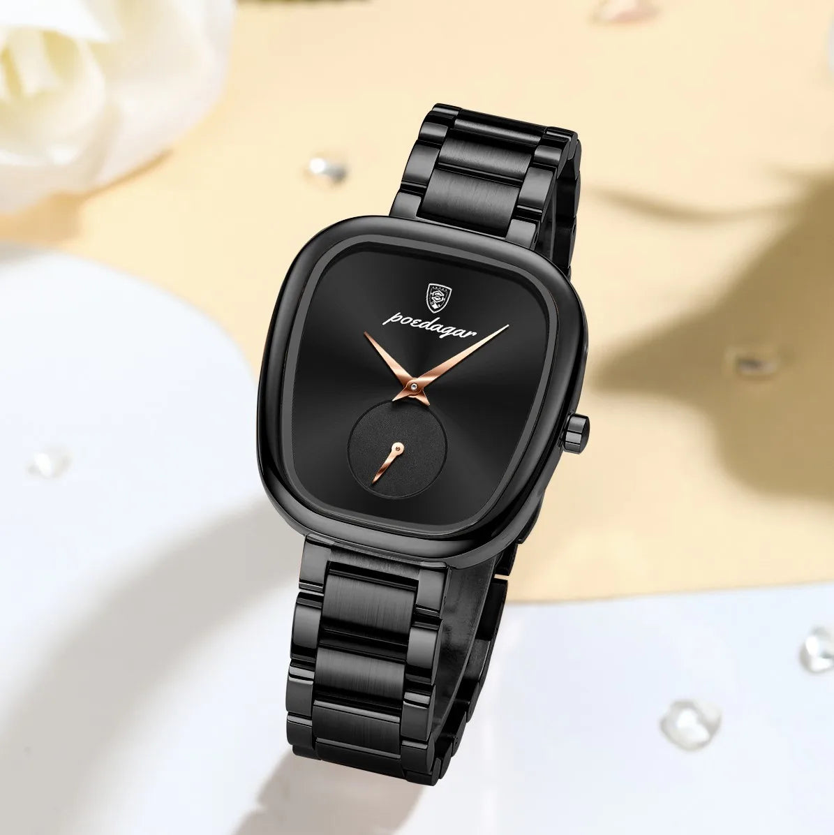 Poedgar 783 Luxury Women's Watch Dress Waterproof High Quality Stainless Steel Daily Wear Ladies Quartz Watches Factory Direct
